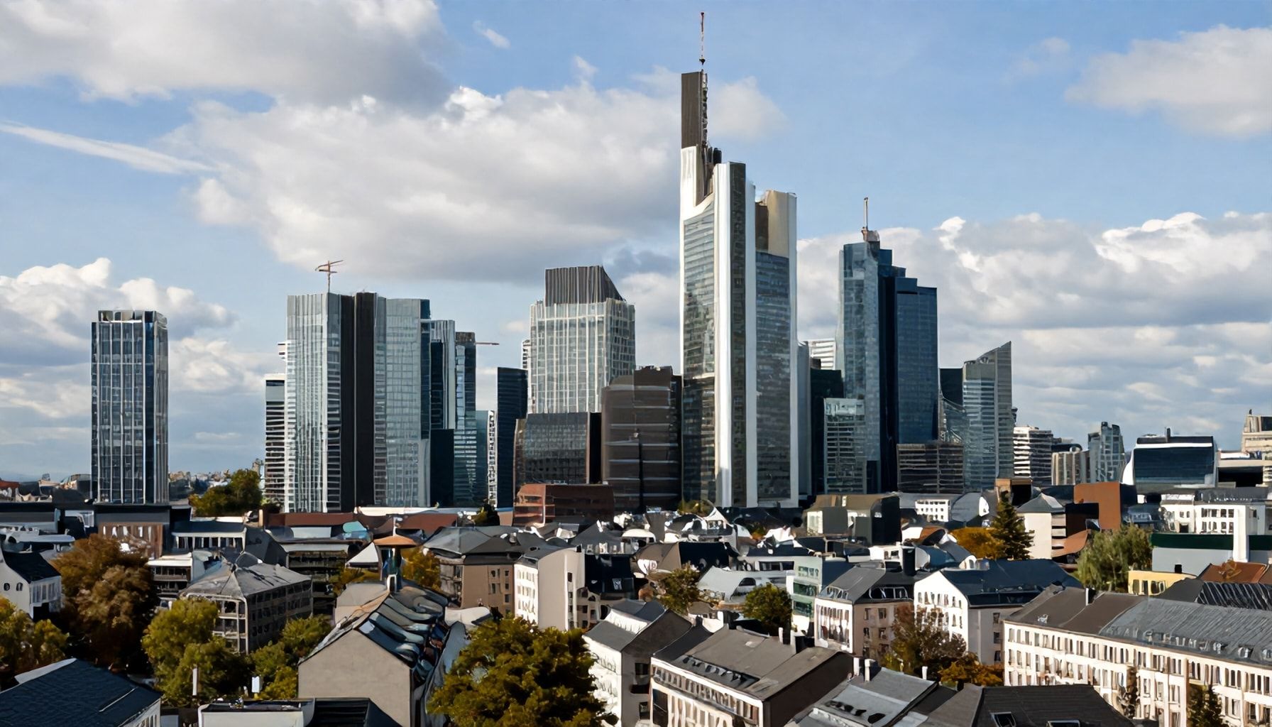 250 Zimmer mit Blick auf die Skyline