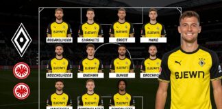 Borussia Mönchengladbach stellt 11 Spieler gegen Eintracht Frankfurt auf