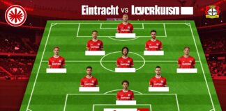 Eintracht Frankfurt stellt 11 Spieler gegen Bayer Leverkusen auf