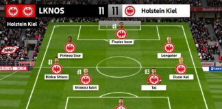 Eintracht Frankfurt startet mit 11 Spielern gegen Holstein Kiel