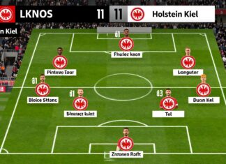 Eintracht Frankfurt startet mit 11 Spielern gegen Holstein Kiel