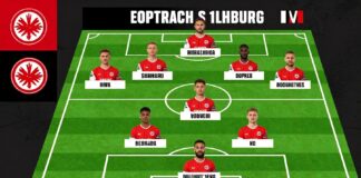Eintracht Frankfurt stellt 11 Spieler gegen SC Freiburg auf