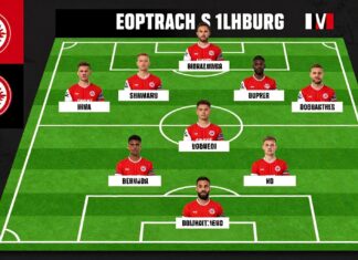 Eintracht Frankfurt stellt 11 Spieler gegen SC Freiburg auf
