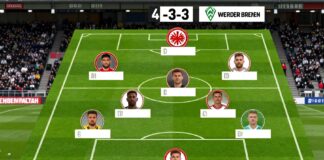 Eintracht Frankfurt setzt auf 4-3-3 gegen Werder Bremen