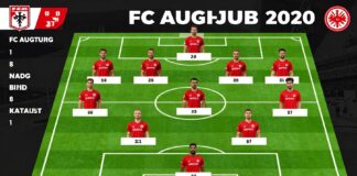 FC Augsburg stellt 11 Spieler gegen Eintracht Frankfurt auf