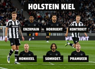 Holstein Kiel stellt 4 Änderungen für Frankfurt vor