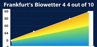 Frankfurts Biowetter zeigt heute 4 von 10 Pollenbelastung