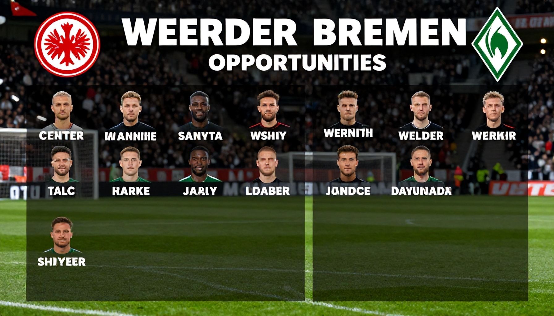 Bremen mit Chancen, doch Frankfurt kontert