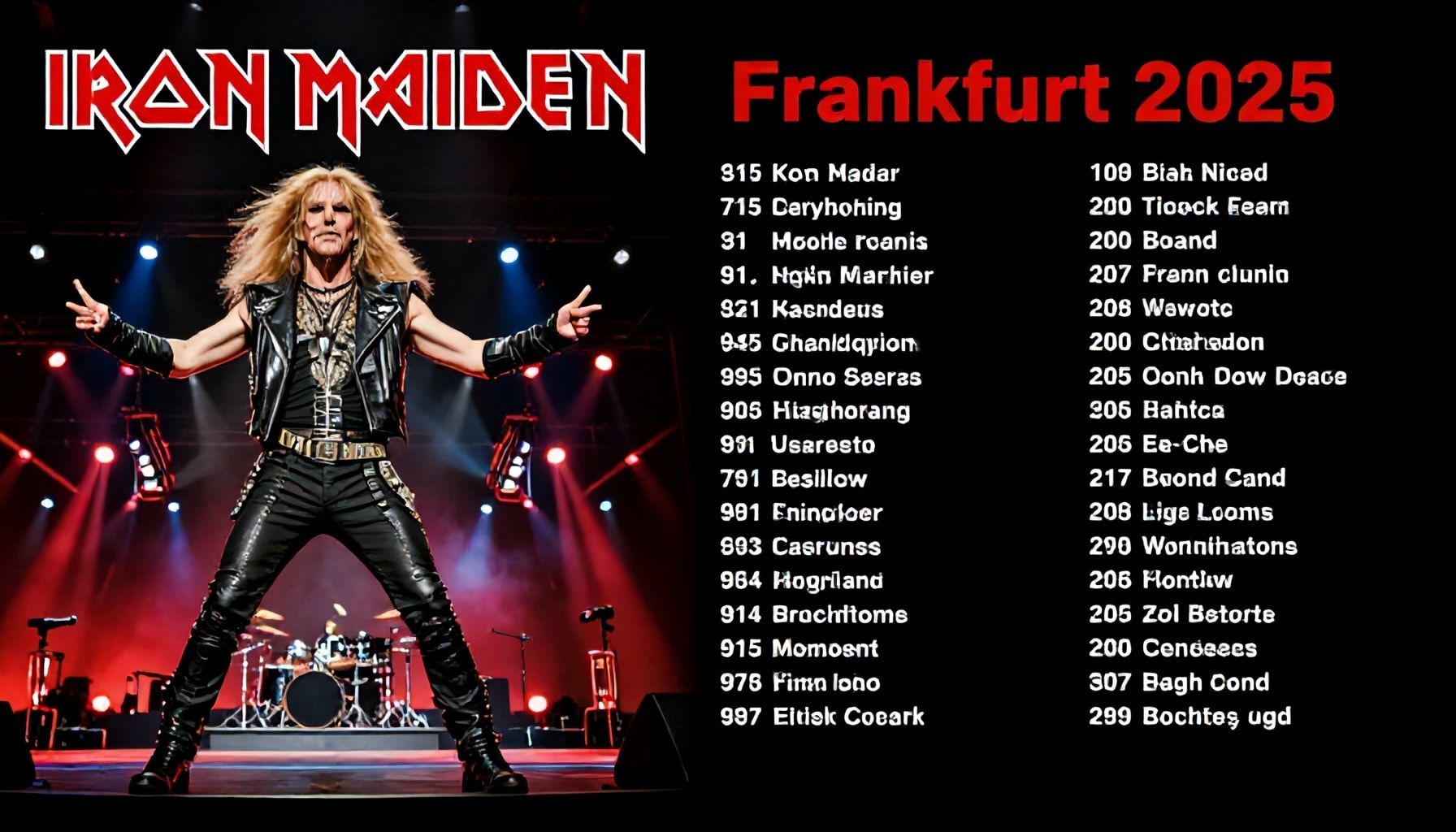 Bühnenproduktion und Setlist im Detail