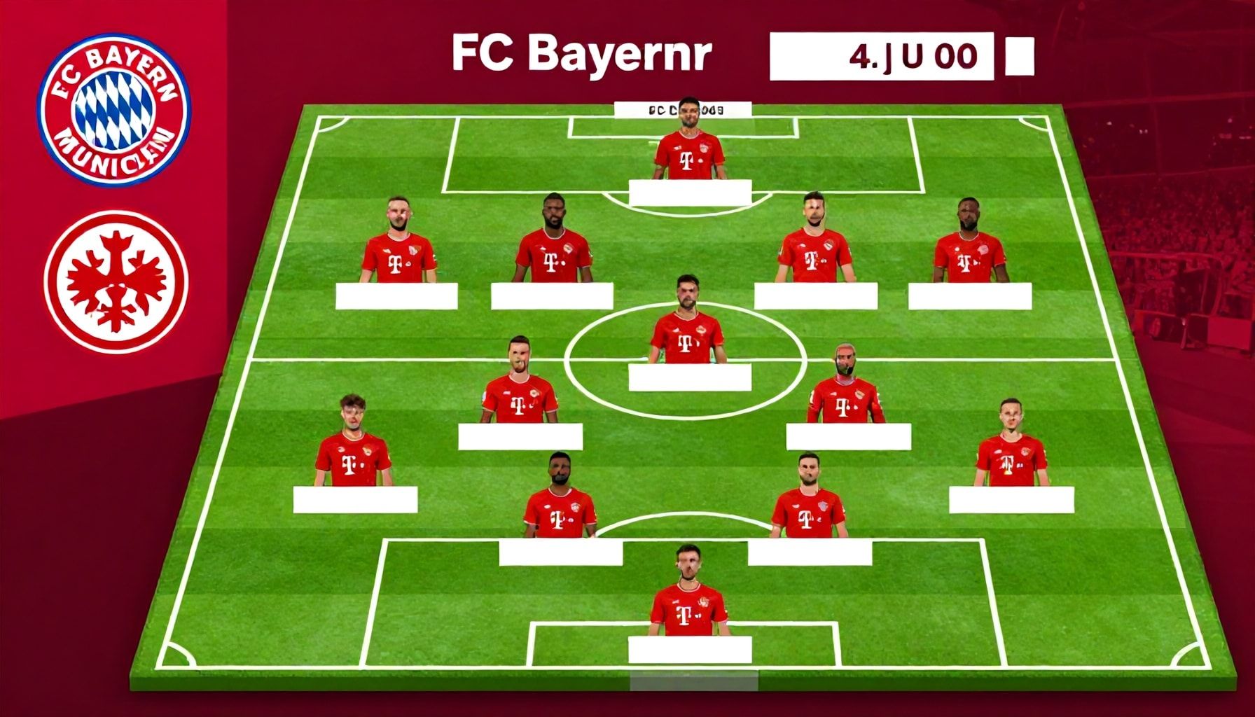 Die Aufstellung des FC Bayern München