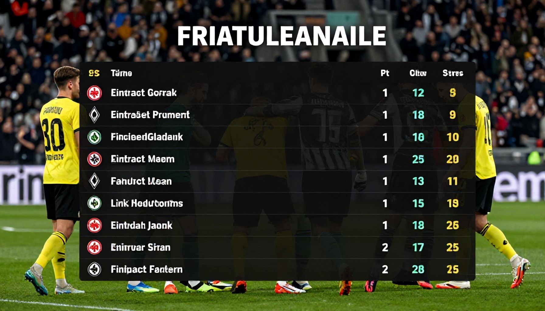 Die Auswirkungen auf die Tabelle