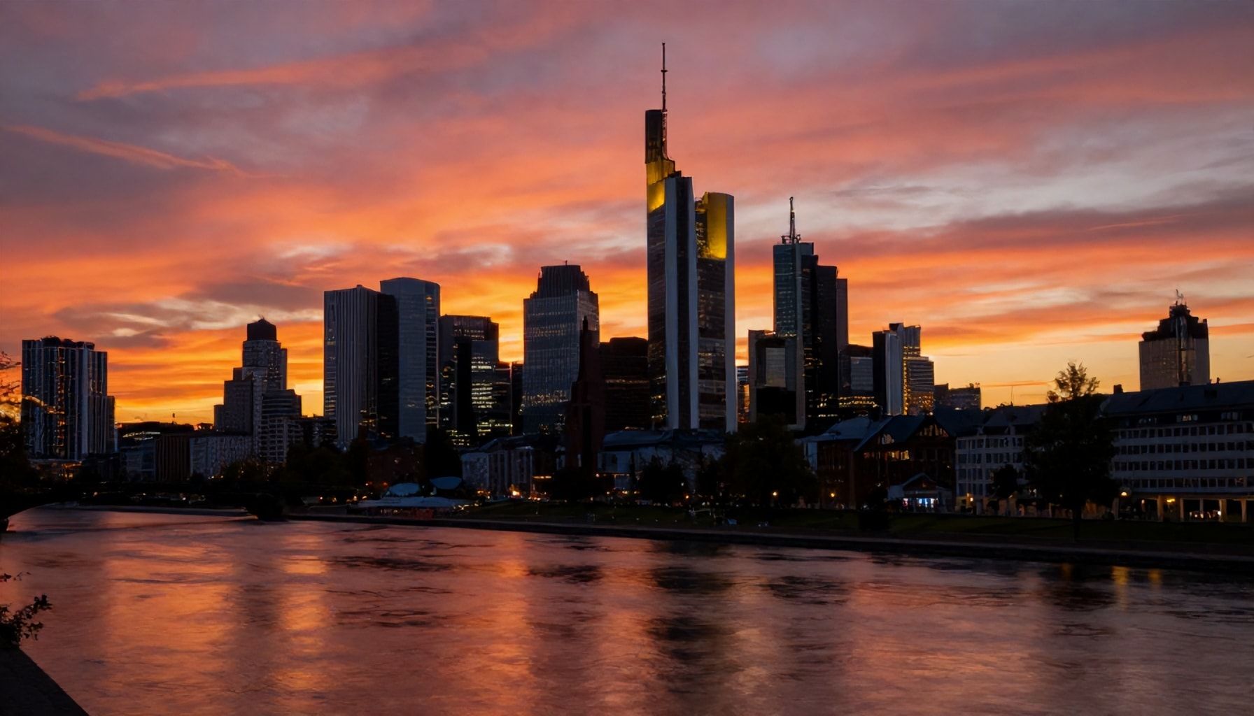 Die Farbenpracht des Sonnenuntergangs