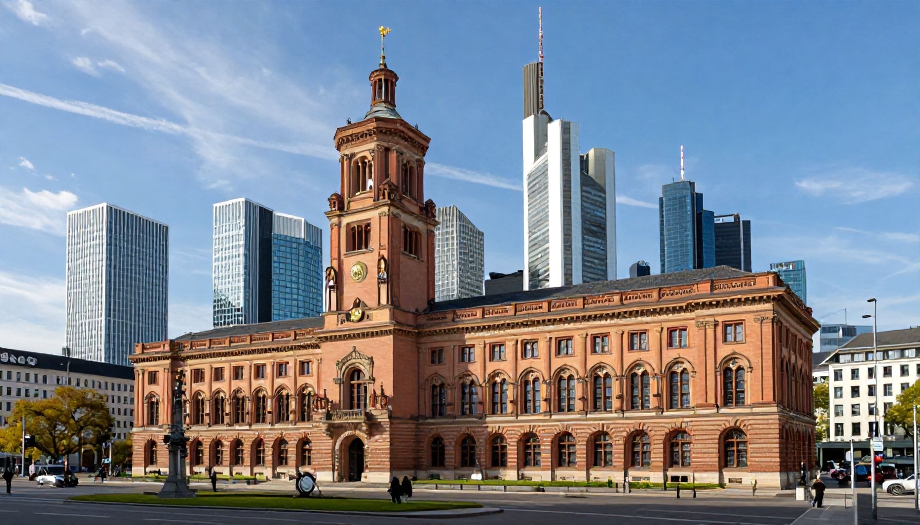 Die Hauptwache in der modernen Stadt