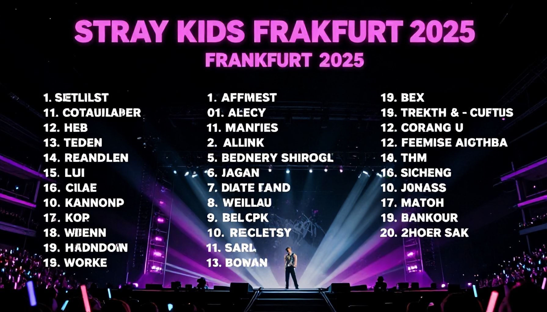 Die Setlist und besondere Überraschungen