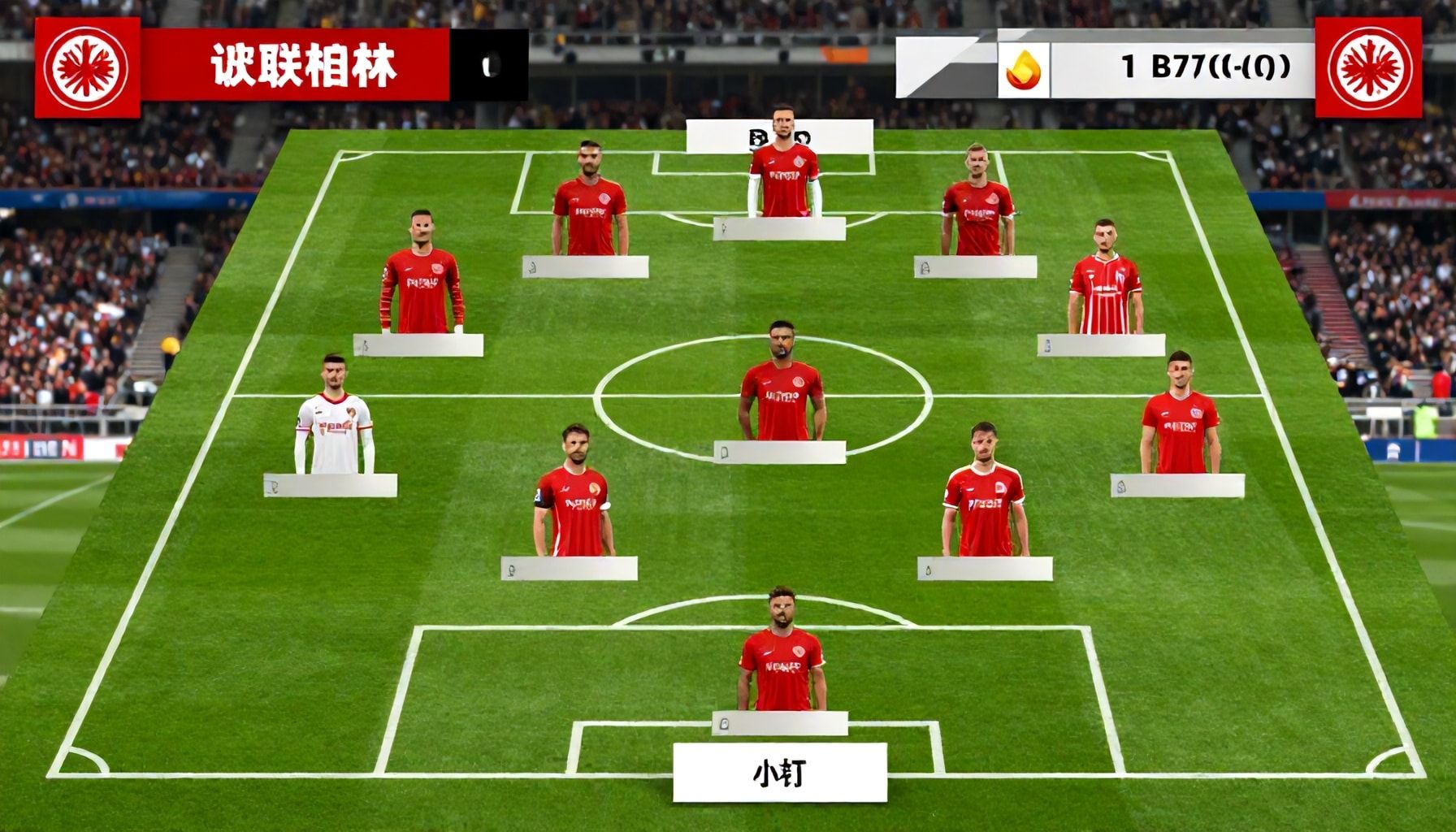 Die Startelf von Eintracht Frankfurt