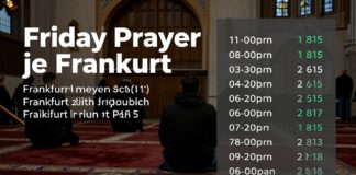 Frankfurts Freitagsgebet beginnt um 13:15 Uhr