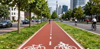 Neuer Radweg in Frankfurt-Niederrad eröffnet: 3 Kilometer für Fahrradfahrer