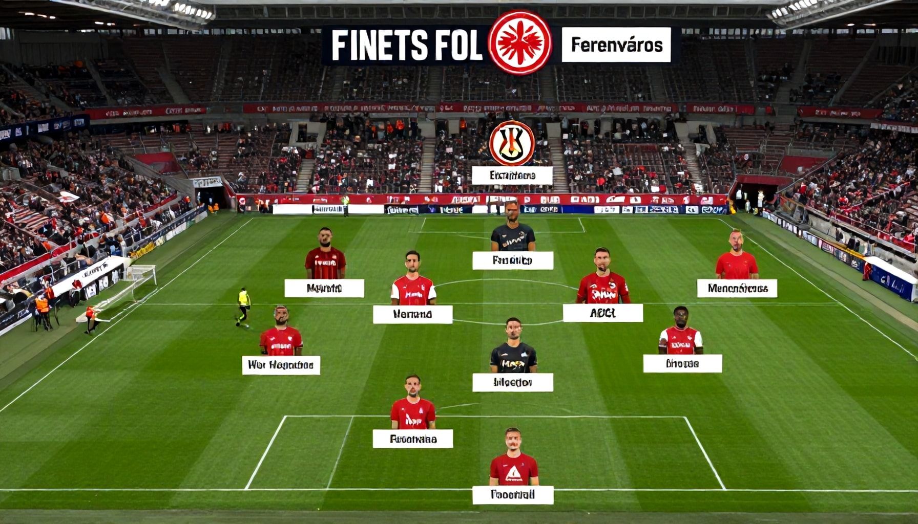 Frankfurts Aufstellung gegen Ferencváros