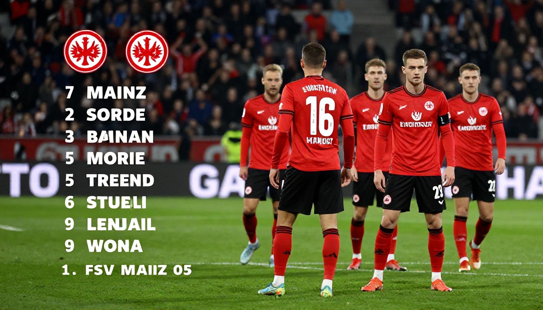 Frankfurts Kader für das Mainz-Duell