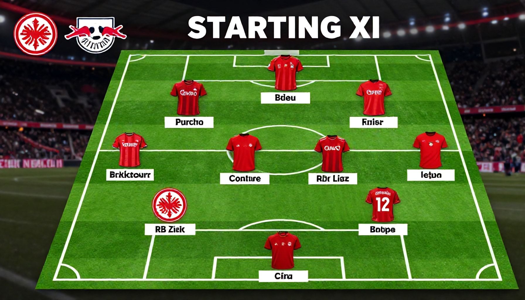 Frankfurts Startelf im Überblick