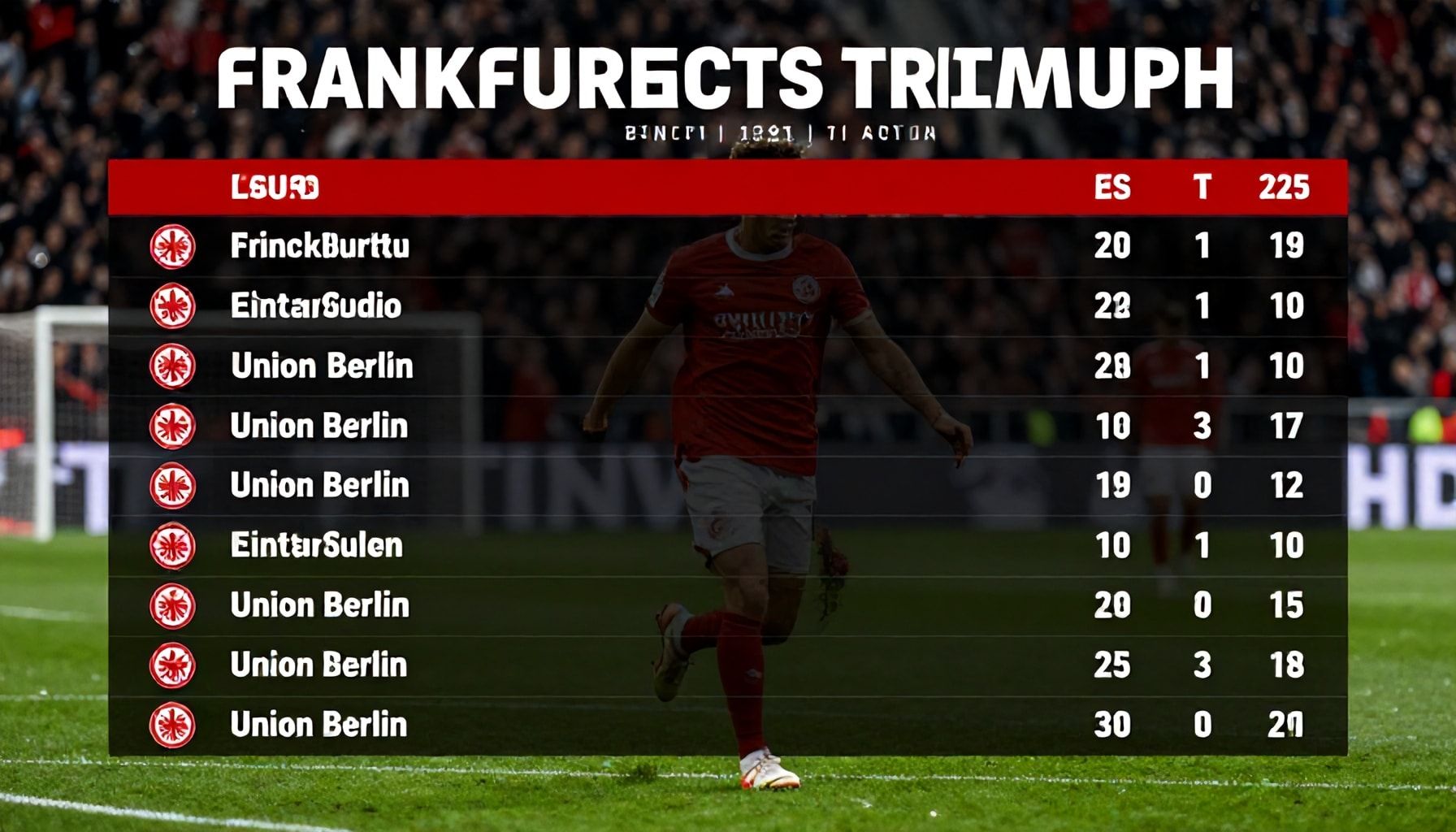 Frankfurts Triumph in der Bundesliga