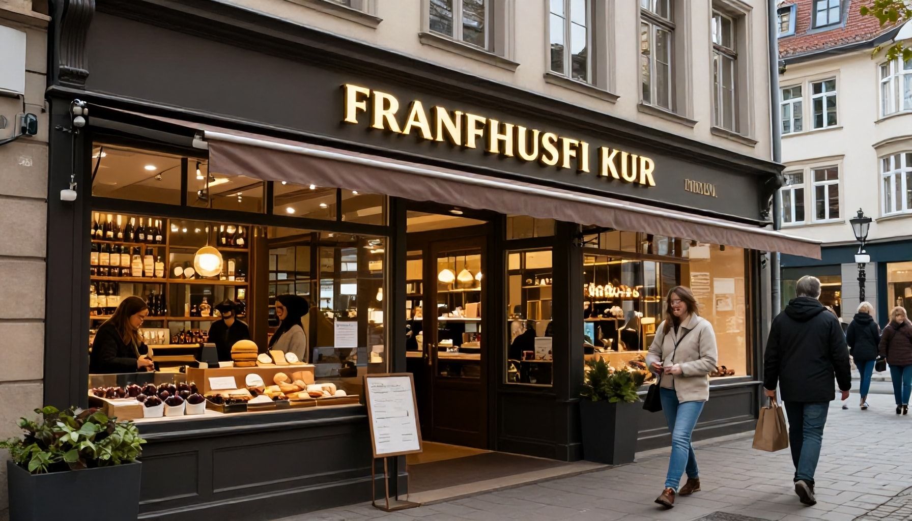 Gastronomie und Einkaufsmöglichkeiten