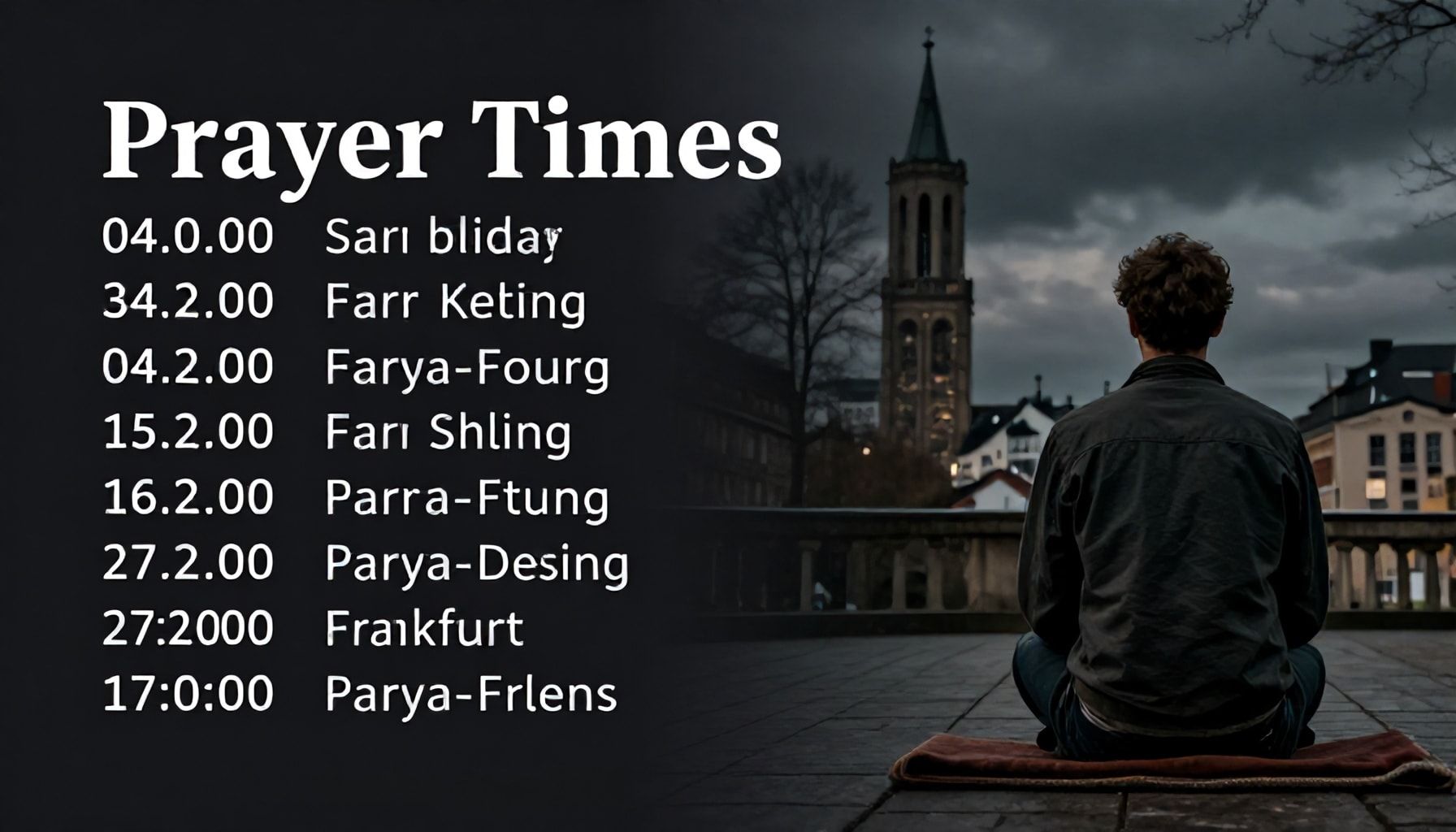 Gebetszeiten in Frankfurt