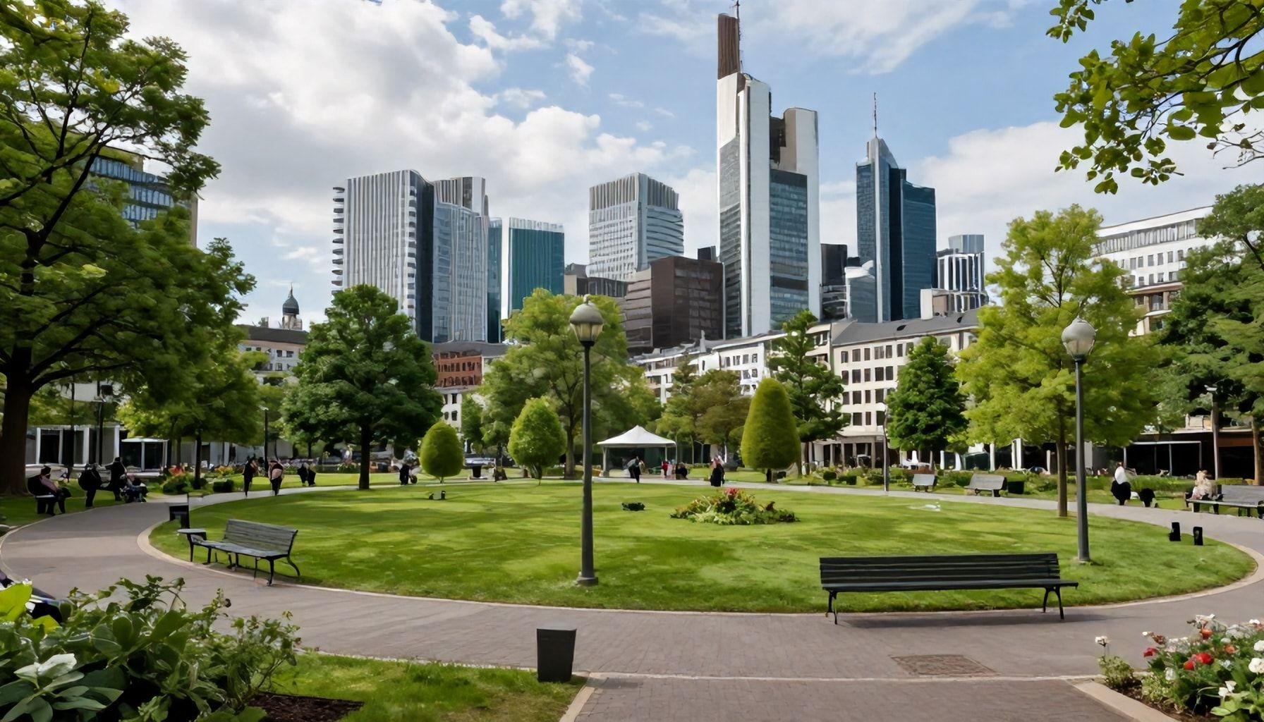 Grüne Oase in der Stadtmitte