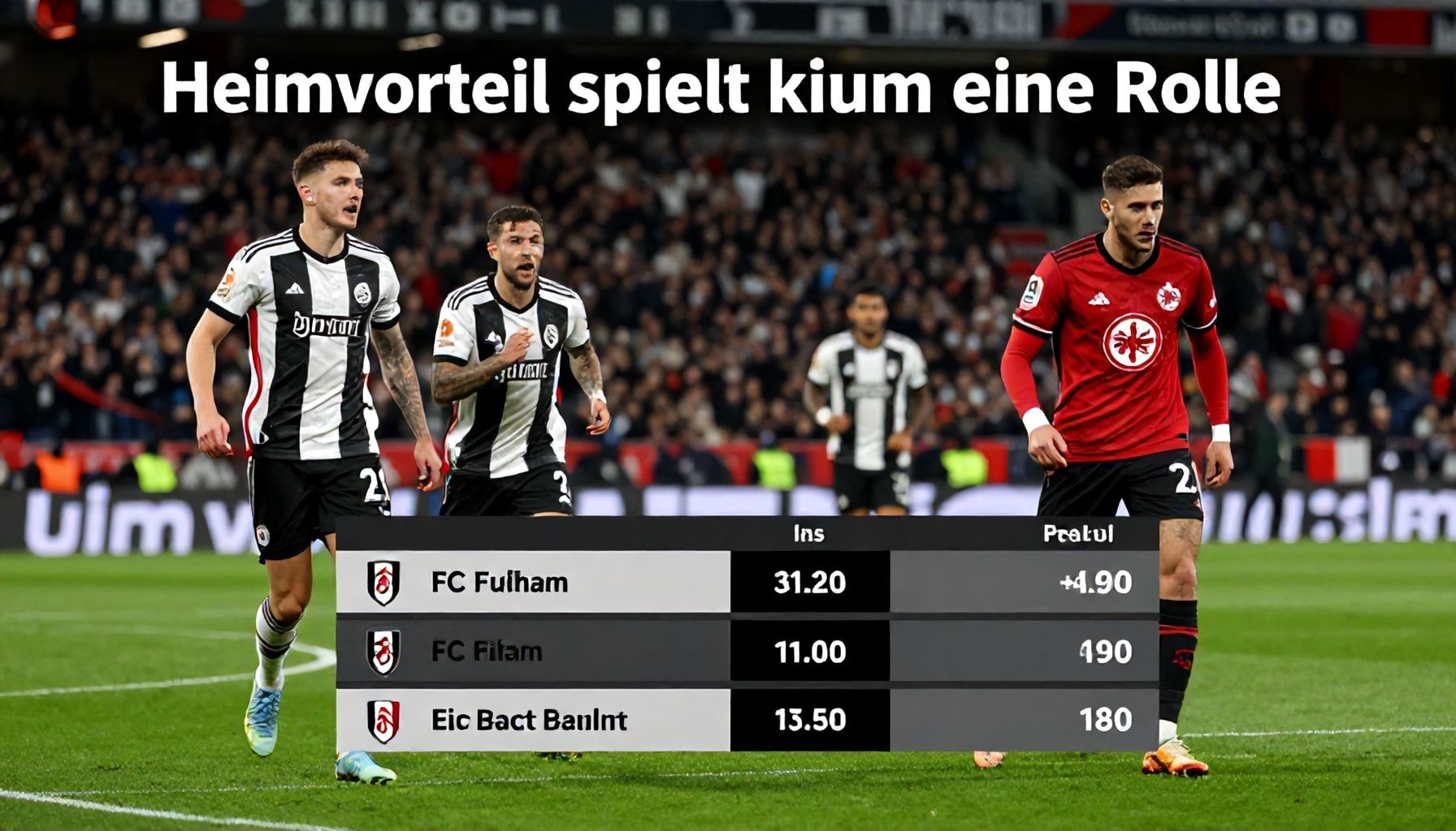Heimvorteil spielt kaum eine Rolle