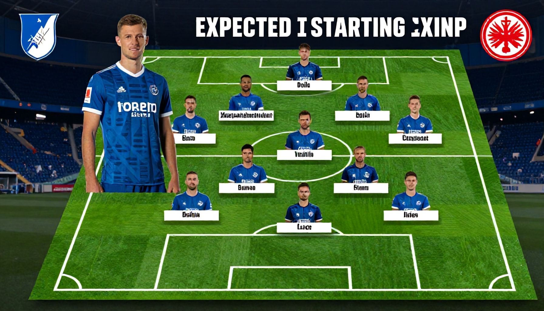 Hoffenheims erwartete Startelf gegen Frankfurt