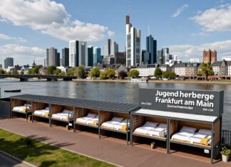 Jugendherberge Frankfurt am Main: 120 Betten und Flussblick am Deutschherrnufer