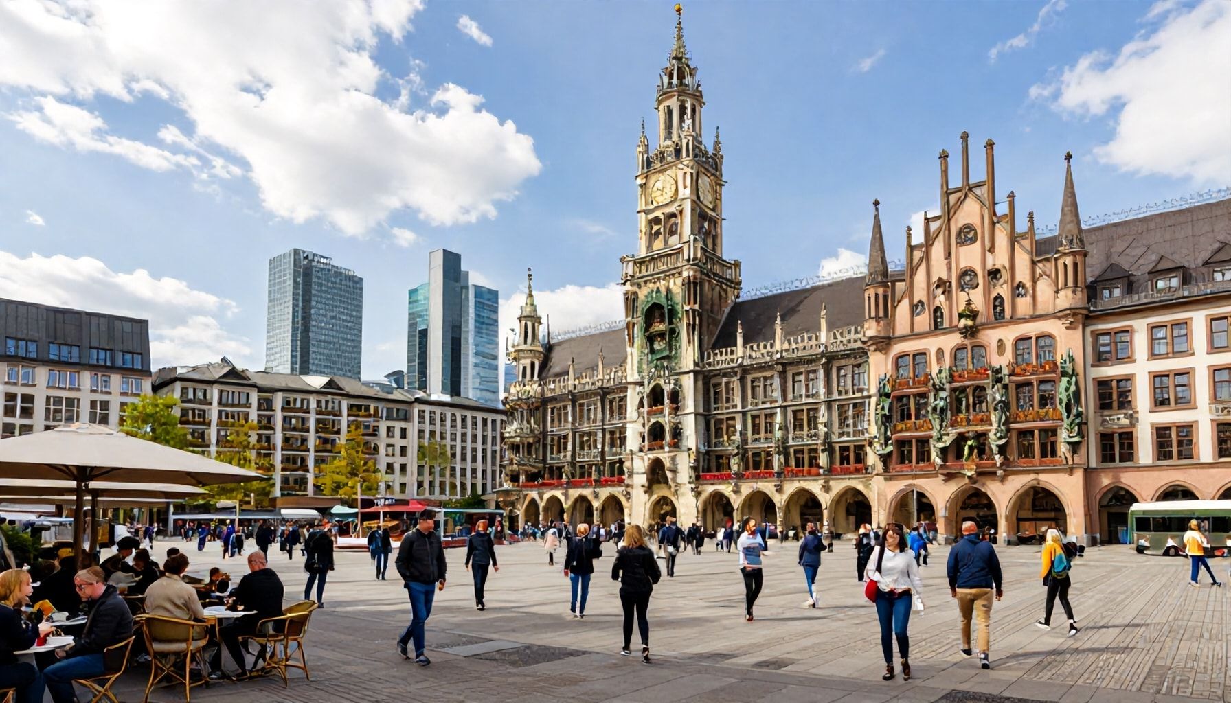 Leben und Treiben im Herzen Frankfurts