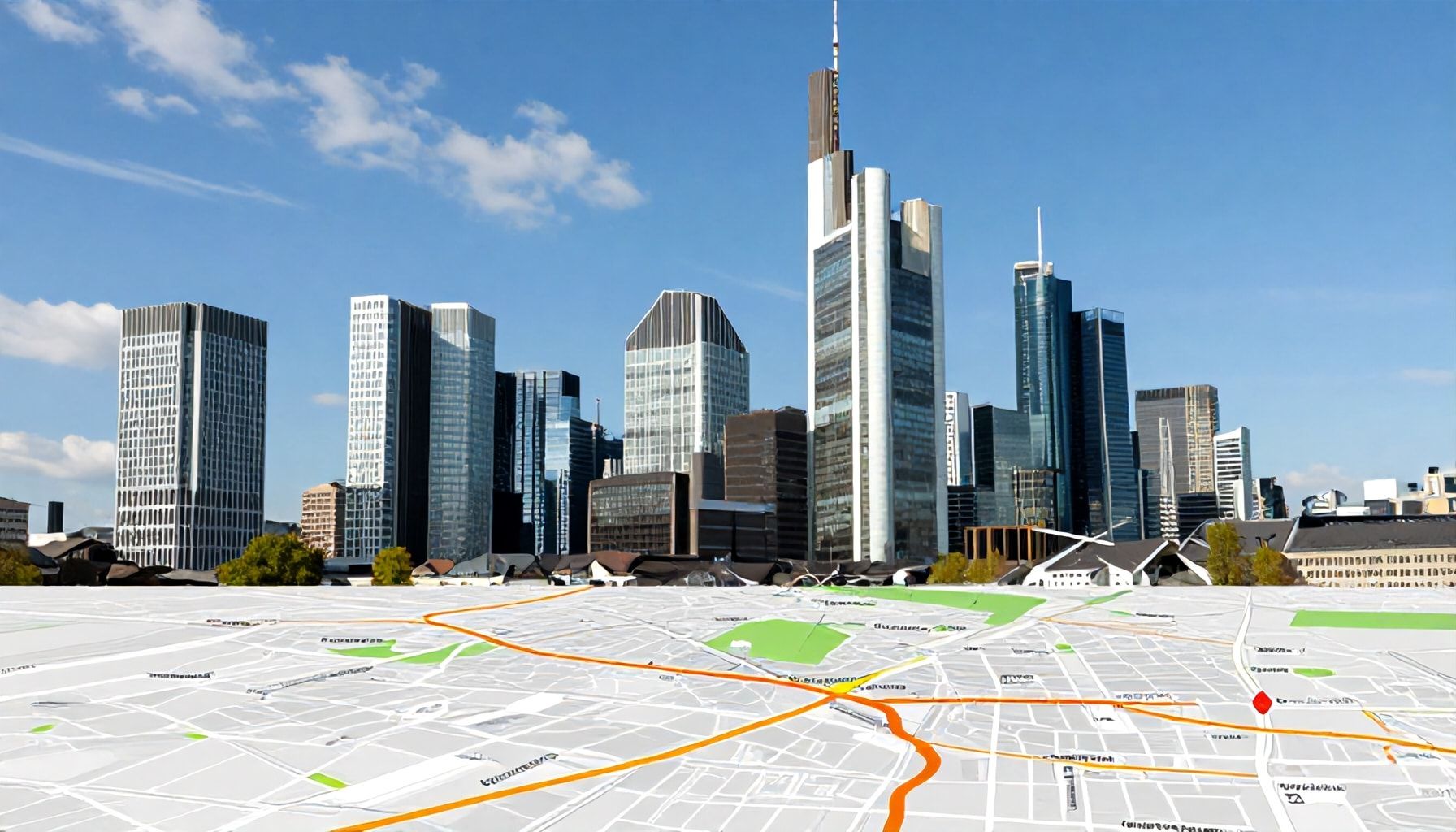 Moderne Architektur im Bankenviertel