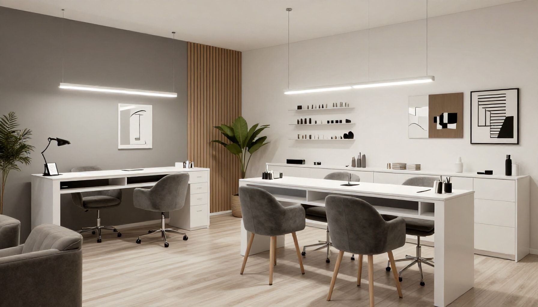 Moderne Einrichtung und hochwertige Materialien