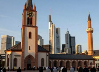 Aktuelle Gebetszeiten für Frankfurt: 14:30 Uhr Mittagsgebet