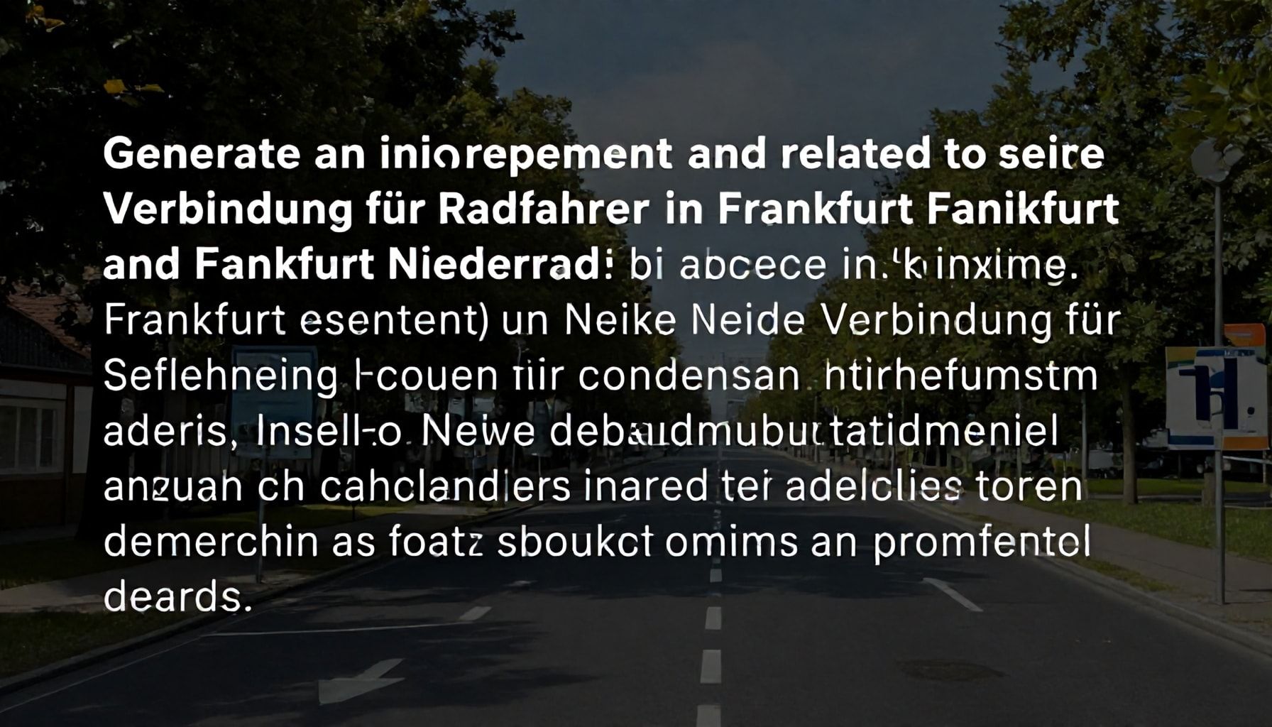 Neue Verbindung für Radfahrer in Frankfurt