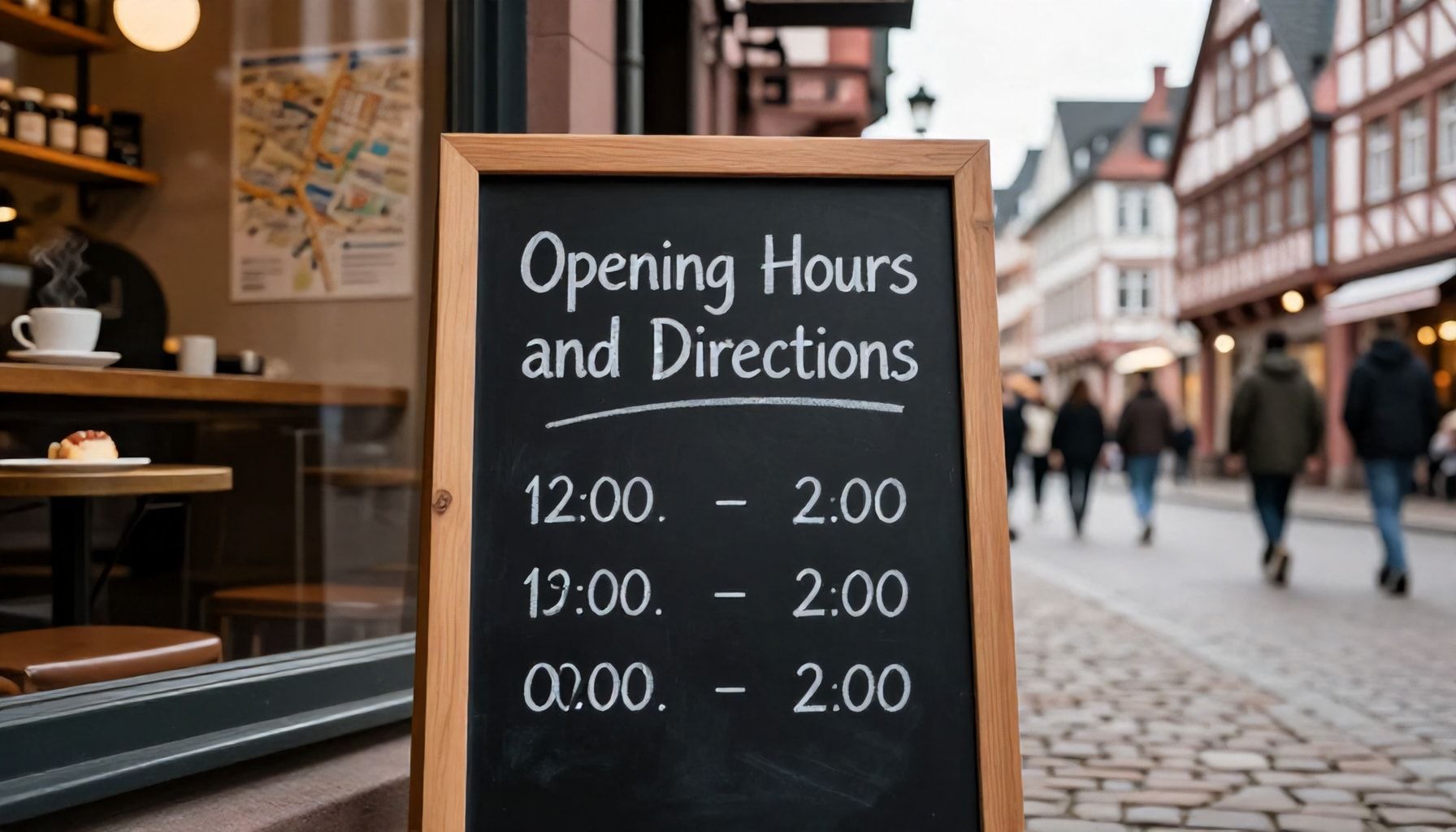 Öffnungszeiten und Anfahrtsbeschreibung