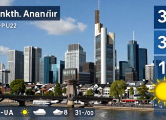 Frankfurts Höchsttemperatur erreicht 32 Grad am Wochenende