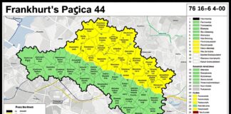 Frankfurts Postleitzahlen: 44 Bezirke, 76 Codes