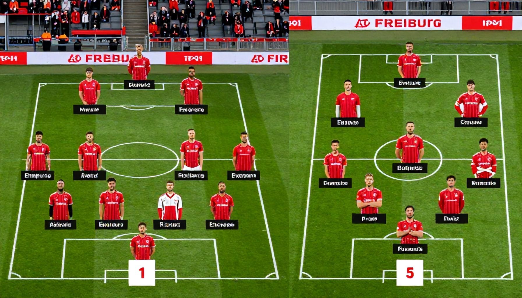 Schlüsselspieler auf beiden Seiten