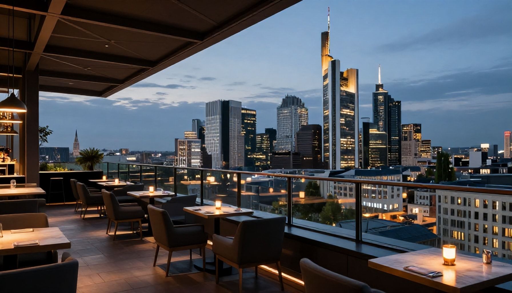 Sky Bar mit Panoramablick über die Stadt