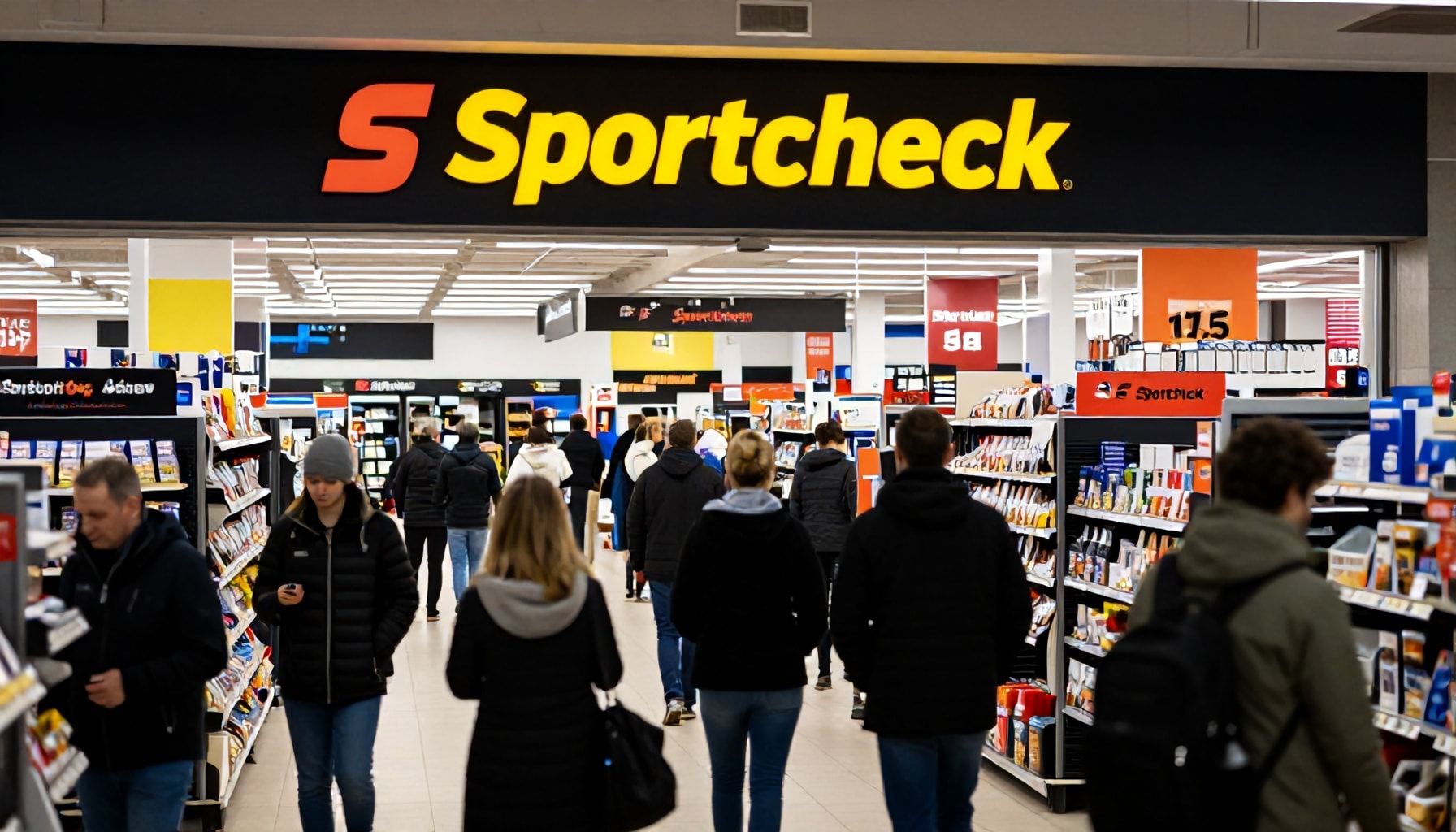 Sportbegeisterte strömen zum Sportcheck