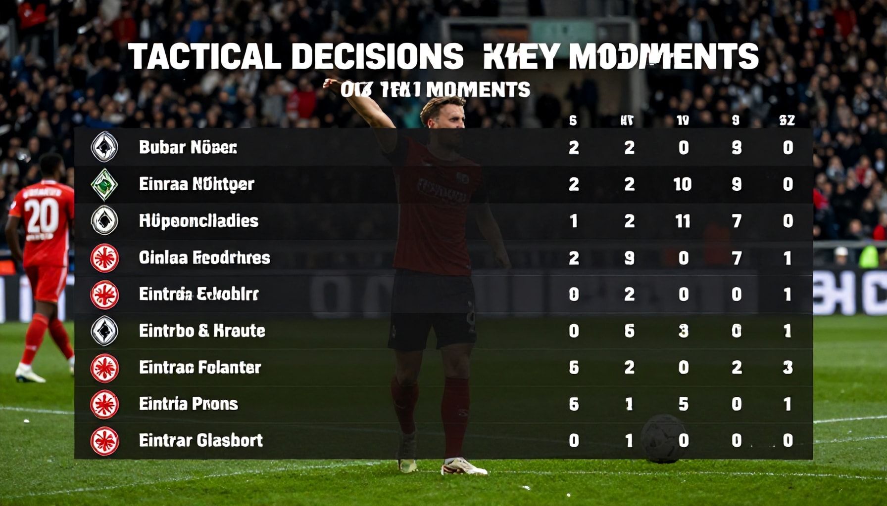 Taktische Entscheidungen und Schlüsselmomente