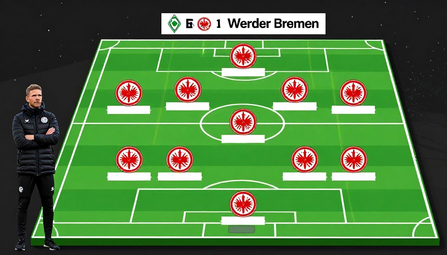 Taktische Überlegungen des Trainers