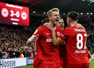 Frankfurts 3:0-Sieg bringt Tabellensprung auf Platz 5