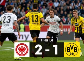 Frankfurts 2:1-Sieg gegen Dortmund in der Tabelle