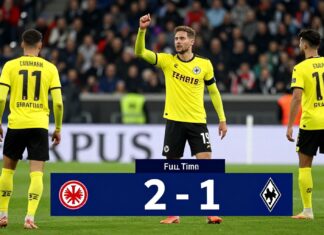Frankfurts 2:1-Sieg gegen Gladbach sichert Champions-League-Qualifikation