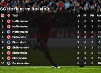 TSG Hoffenheim besiegt Eintracht Frankfurt mit 2:1 in der Bundesliga