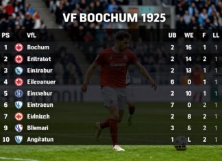 VfL Bochum klettert nach 2:1-Sieg auf Tabellenplatz 12
