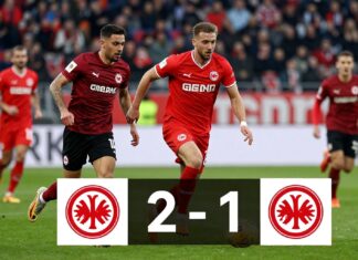 Frankfurts 2:1-Sieg gegen Mainz 05 sichert Tabellenspitze